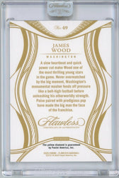 2025 Panini Flawless James Wood #49 Yellow Diamond /10 Rookie RC Baseball Card (ONLINE ORDER ONLY)
