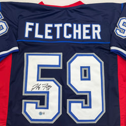Autographed/Signed London Fletcher Buffalo Blue Football Jersey Beckett COA (ONLINE ORDER ONLY)