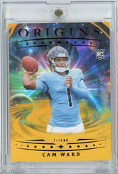 2025 Panini Origins Cam Ward #143 Holo Gold /10 Rookie RC Football Card (ONLINE ORDER ONLY)