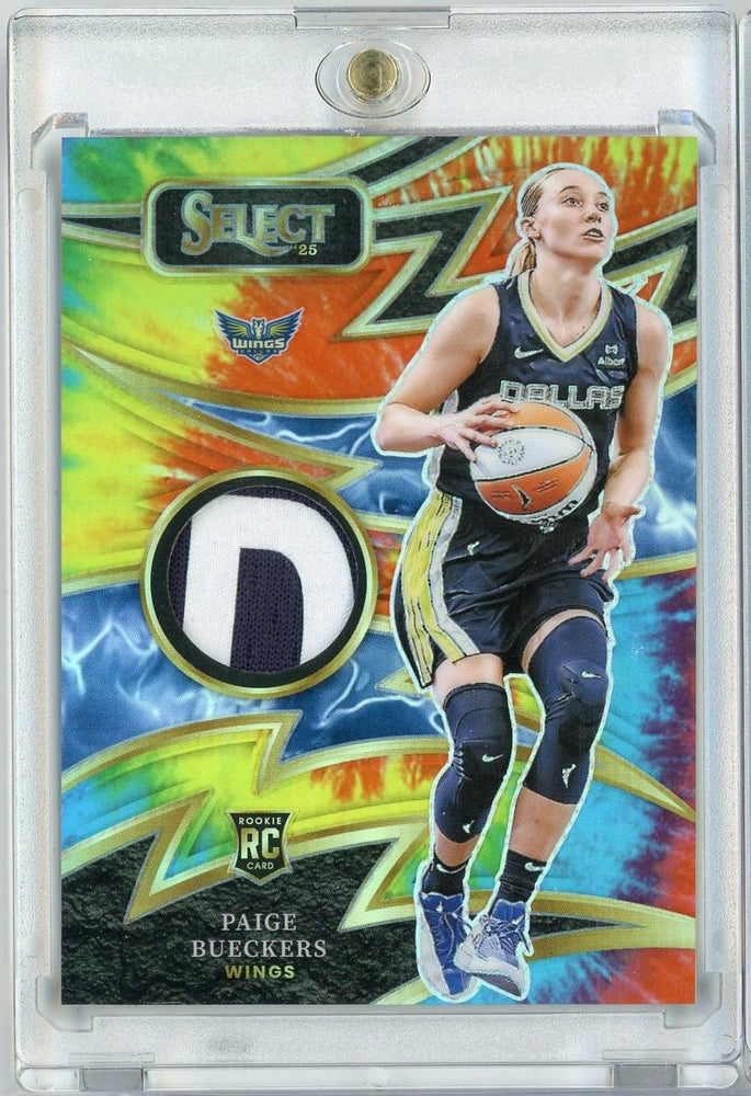 2025 Panini Select WNBA Paige Bueckers #SP-PB Tie Dye Sparks Relic /25 Rookie RC Basketball Card (ONLINE ORDER ONLY)