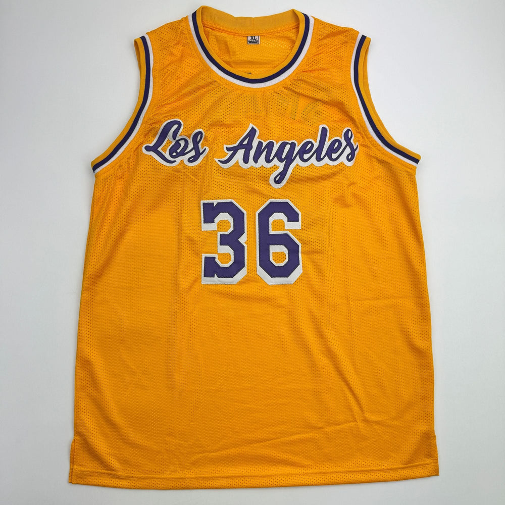 Autographed/Signed Marcus Smart Los Angeles Yellow Basketball Jersey Beckett BAS COA (ONLINE ORDER ONLY)