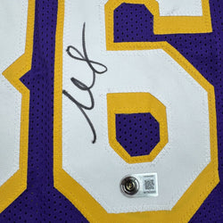 Autographed/Signed Marcus Smart Los Angeles Purple Basketball Jersey Beckett BAS COA (ONLINE ORDER ONLY)