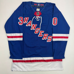 Autographed/Signed Henrik Lundqvist New York Blue Hockey Jersey JSA COA (ONLINE ORDER ONLY)