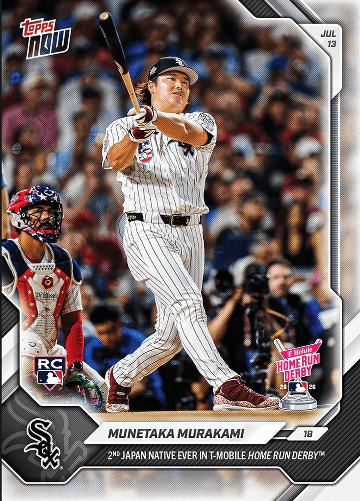2026 Topps Now Munetaka Murakami #449 2nd Japan Native Ever in Home Run Derby Chicago White Sox Rookie RC Baseball Card (ONLINE ORDER ONLY)