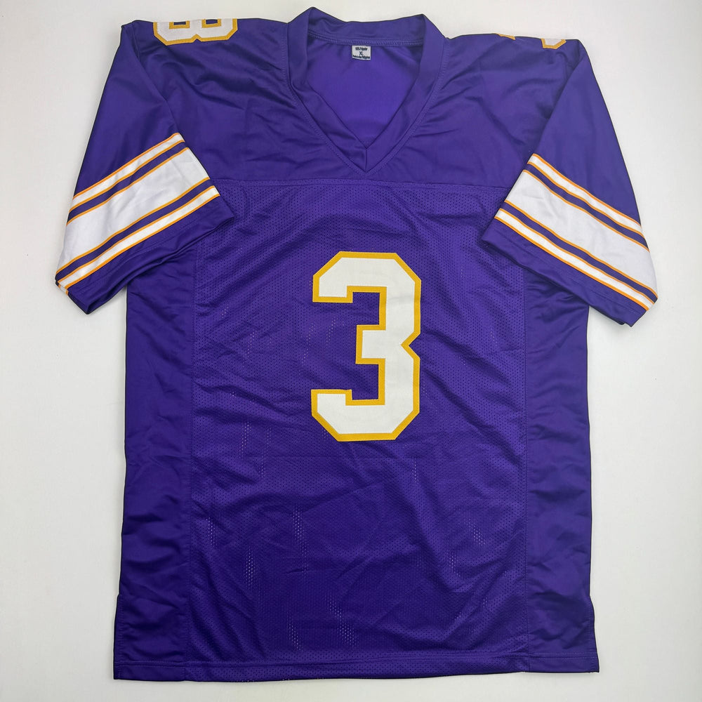 Autographed/Signed Jordan Addison Minnesota Purple Alternate Football Jersey JSA COA (ONLINE ORDER ONLY)