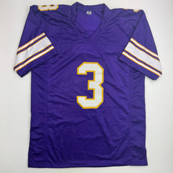Autographed/Signed Jordan Addison Minnesota Purple Alternate Football Jersey JSA COA (ONLINE ORDER ONLY)