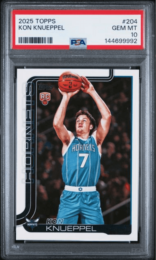 Graded 2025 Topps Kon Knueppel #204 Rookie RC Basketball Card PSA 10 Gem Mint (ONLINE ORDER ONLY)