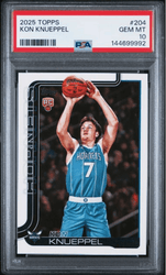 Graded 2025 Topps Kon Knueppel #204 Rookie RC Basketball Card PSA 10 Gem Mint (ONLINE ORDER ONLY)