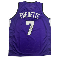 Autographed/Signed Jimmer Fredette Sacramento Purple Basketball Jersey JSA COA (ONLINE ORDER ONLY)