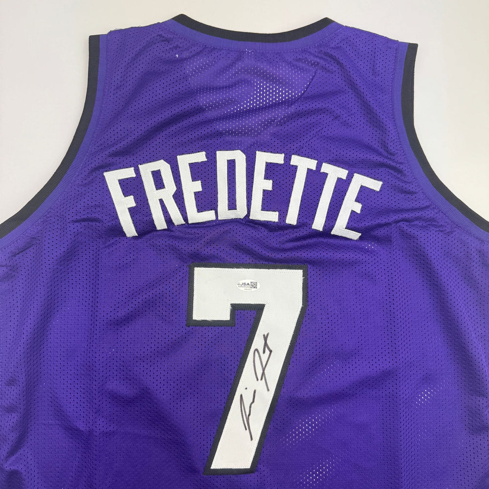 Autographed/Signed Jimmer Fredette Sacramento Purple Basketball Jersey JSA COA (ONLINE ORDER ONLY)