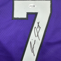 Autographed/Signed Jimmer Fredette Sacramento Purple Basketball Jersey JSA COA (ONLINE ORDER ONLY)
