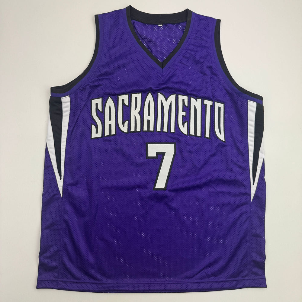 Autographed/Signed Jimmer Fredette Sacramento Purple Basketball Jersey JSA COA (ONLINE ORDER ONLY)