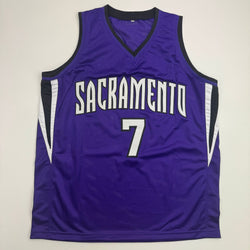 Autographed/Signed Jimmer Fredette Sacramento Purple Basketball Jersey JSA COA (ONLINE ORDER ONLY)