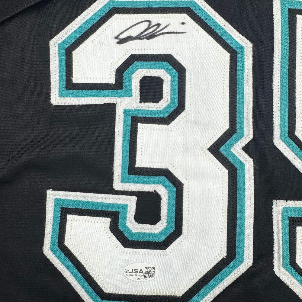 Autographed/Signed Dontrelle Willis Florida Black Baseball Jersey JSA COA (ONLINE ORDER ONLY)