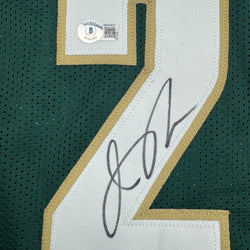 Autographed/Signed Jason Richardson Michigan State Green College Basketball Jersey Beckett BAS COA (ONLINE ORDER ONLY)