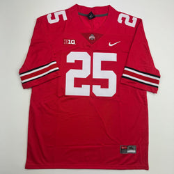 Autographed/Signed Lamar Bo Jackson Ohio State Red College Football Jersey Beckett BAS COA (ONLINE ORDER ONLY)