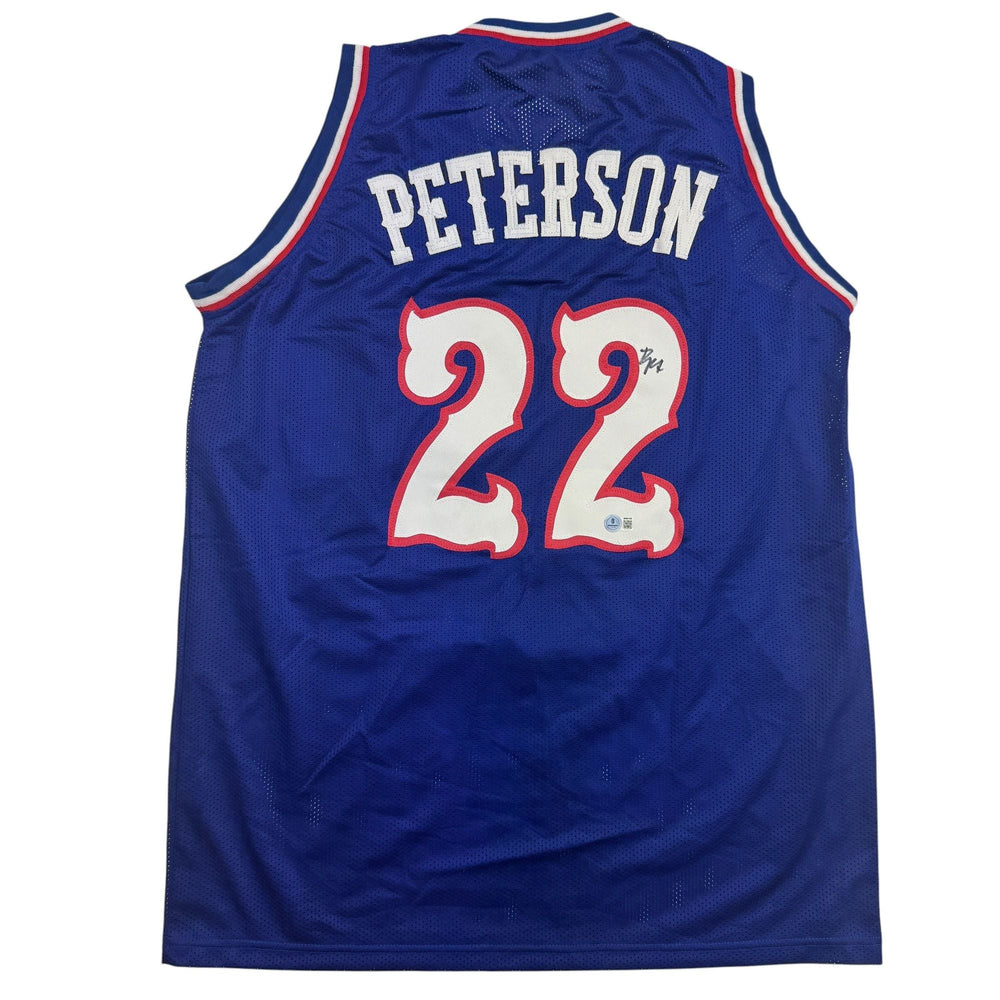 Autographed/Signed Darryn Peterson Kansas Blue College Basketball Jersey PSA/DNA COA