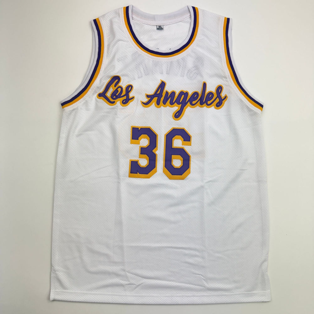 Autographed/Signed Marcus Smart Los Angeles White Basketball Jersey Beckett BAS COA (ONLINE ORDER ONLY)