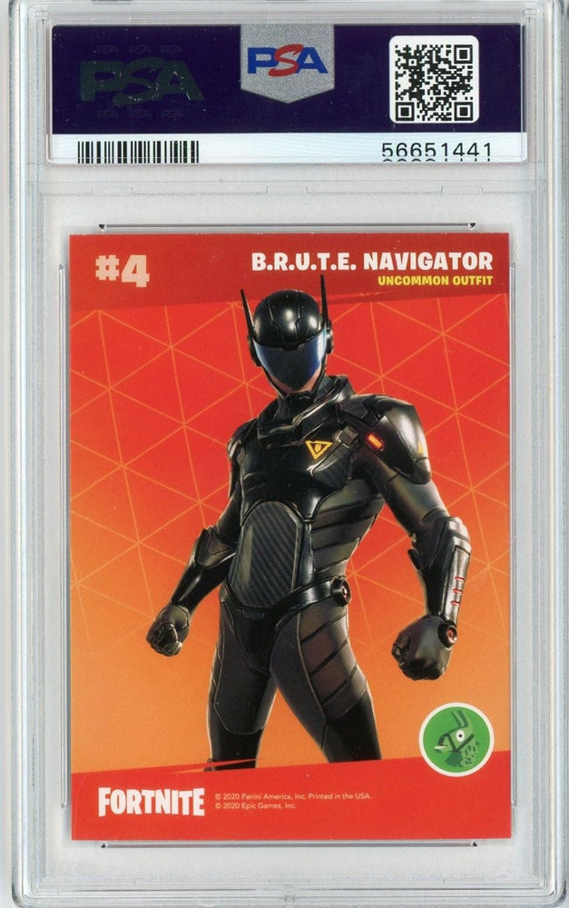 Graded 2020 Panini Fortnite B.R.U.T.E Navigator #4 Trading Card PSA 10 Gem Mint (ONLINE ORDER ONLY)