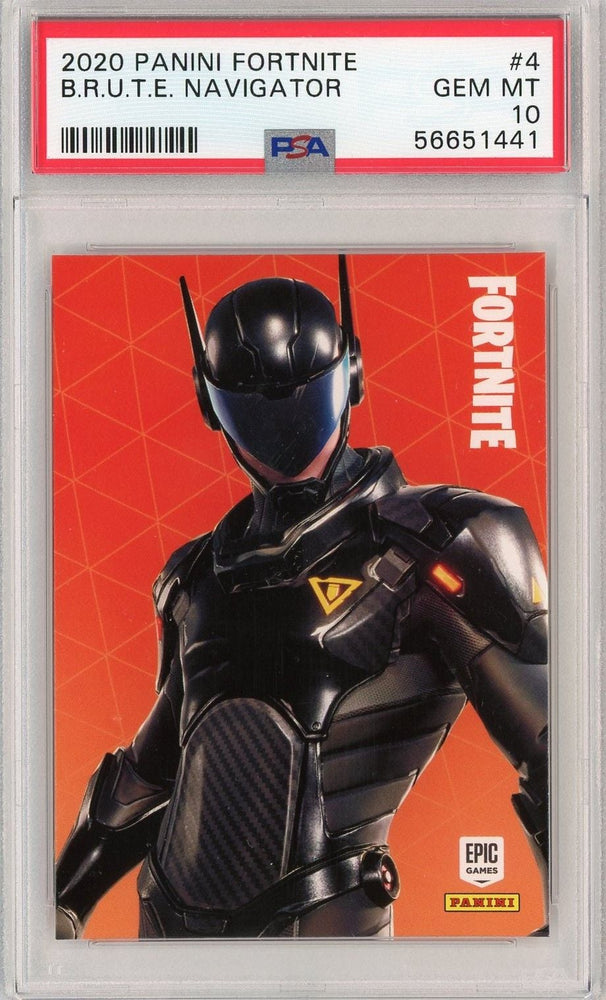 Graded 2020 Panini Fortnite B.R.U.T.E Navigator #4 Trading Card PSA 10 Gem Mint (ONLINE ORDER ONLY)