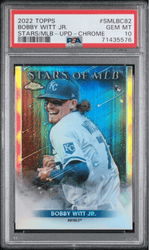 Graded 2022 Topps Bobby Witt Jr #SMLBC82 Stars of MLB Update Chrome Rookie RC Baseball Card PSA 10 Gem Mint (ONLINE ORDER ONLY)