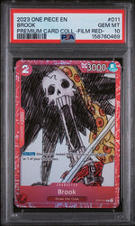 Graded 2023 One Piece Brook #011 ST01 Premium Card Collection Film Red Trading Card Game PSA 10 Gem Mint (ONLINE ORDER ONLY)