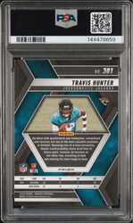 Graded 2025 Panini Mosaic Travis Hunter #301 Red & White Stripe Rookie RC Football Card PSA 10 Gem Mint (ONLINE ORDER ONLY)