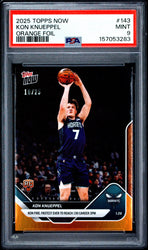Graded 2025 Topps Now Kon Knueppel #143 Orange Foil /25 Rookie RC Basketball Card PSA 9 Mint (ONLINE ORDER ONLY)