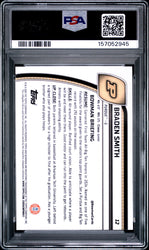 Graded 2024 Bowman University Chrome Braden Smith #12 Purple Lava Refractor Rookie RC Basketball Card PSA 10 Gem Mint (ONLINE ORDER ONLY)