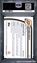 Graded 2024 Bowman University Chrome Braden Smith #12 Green Shimmer Refractor Rookie RC Basketball Card PSA 10 Gem Mint (ONLINE ORDER ONLY)