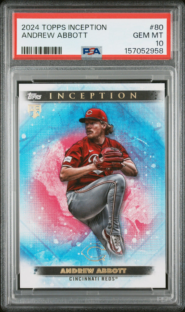 Graded 2024 Topps Inception Andrew Abbott #80 Rookie RC Baseball Card PSA 10 Gem Mint (ONLINE ORDER ONLY)
