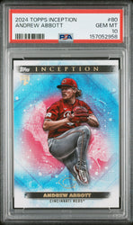 Graded 2024 Topps Inception Andrew Abbott #80 Rookie RC Baseball Card PSA 10 Gem Mint (ONLINE ORDER ONLY)