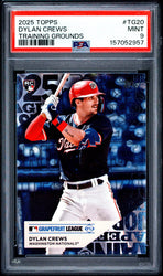 Graded 2025 Topps Dylan Crews #TG-20 Training Grounds Rookie RC Baseball Card PSA 9 Mint (ONLINE ORDER ONLY)