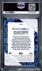Graded 2025 Topps Dylan Crews #TG-20 Training Grounds Rookie RC Baseball Card PSA 9 Mint (ONLINE ORDER ONLY)