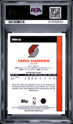 Graded 2025 Topps Yang Hansen #80BK-62 1980-81 Topps Basketball Pink Holo Foil Rookie RC Basketball Card PSA 8 Near Mint (ONLINE ORDER ONLY)
