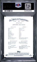 Graded 2025 Topps Allen & Ginter Jacob Wilson #105 Rookie RC Baseball Card PSA 10 Gem Mint (ONLINE ORDER ONLY)