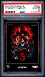 Graded 2025 Topps Now Stranger Things #STRA Netflix Card PSA 10 Gem Mint (ONLINE ORDER ONLY)
