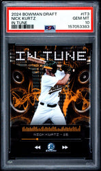 Graded 2024 Topps Bowman Draft Nick Kurtz #IT3 In Tune Rookie RC Baseball Card PSA 10 Gem Mint (ONLINE ORDER ONLY)