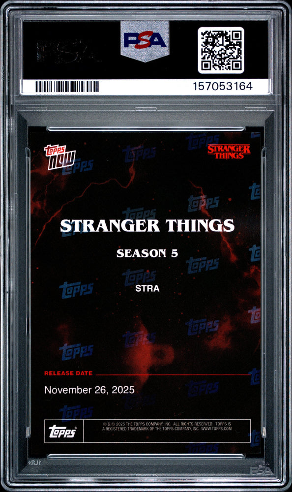 Graded 2025 Topps Now Stranger Things #STRA Netflix Card PSA 9 Mint (ONLINE ORDER ONLY)