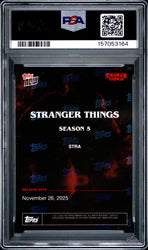 Graded 2025 Topps Now Stranger Things #STRA Netflix Card PSA 9 Mint (ONLINE ORDER ONLY)
