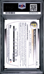 Graded 2025 Topps Bowman Draft Seth Hernandez #BD25 Rookie RC Baseball Card PSA 9 Mint (ONLINE ORDER ONLY)