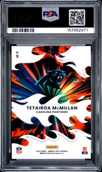 Graded 2025 Panini Donruss Optic Tetairoa McMillan #9 Light It Up Rookie RC Football Card PSA 10 Gem Mint (ONLINE ORDER ONLY)