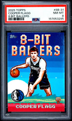 Graded 2025 Topps Cooper Flagg #8B-31 8-Bit Ballers Rookie RC Basketball Card PSA 8 Near Mint (ONLINE ORDER ONLY)