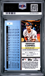 Graded 2025 Topps Chrome Cosmic Kristian Campbell #47 Rookie RC Baseball Card PSA 10 Gem Mint (ONLINE ORDER ONLY)