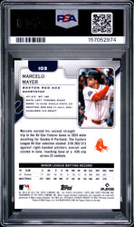 Graded 2025 Topps Pristine Marcelo Mayer #103 Rookie RC Baseball Card PSA 10 Gem Mint (ONLINE ORDER ONLY)