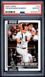 Graded 2026 Topps Colson Montgomery #157 Rookie RC Baseball Card PSA 10 Gem Mint (ONLINE ORDER ONLY)