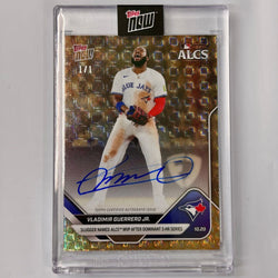 2025 Topps Now Vladimir Guerrero Jr #891C Foilfractor Auto 1/1 Slugger Named ALCS MVP After Dominant 3 HR Series Toronto Blue Jays Baseball Card (ONLINE ORDER ONLY)
