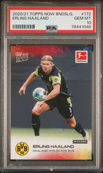 Graded 2020 Topps Now Bundesliga Erling Haaland #172 Hits 50 for BVB Soccer Card PSA 10 Gem Mint (ONLINE ORDER ONLY)
