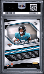 Graded 2025 Panini Prizm Travis Hunter #301 Lazer Prizm Rookie RC Football Card PSA 10 Gem Mint (ONLINE ORDER ONLY)