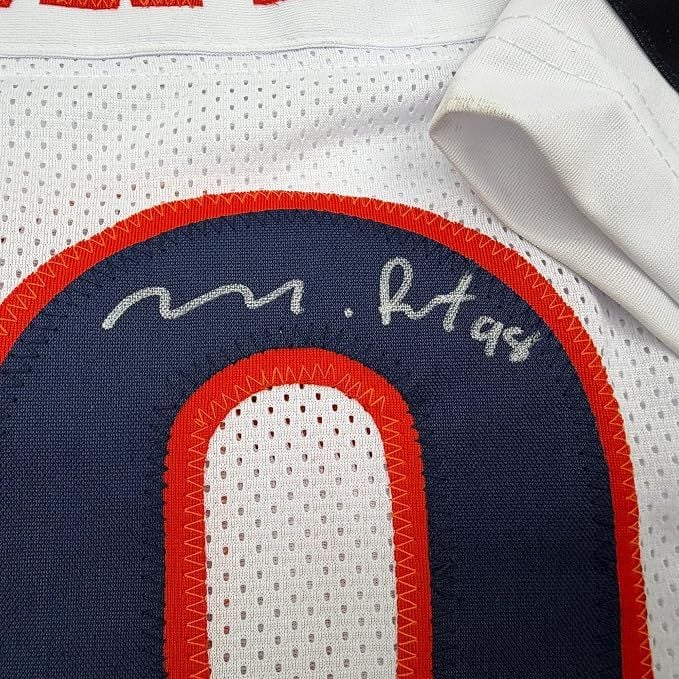 Framed Autographed/Signed Montez Sweat 35x39 Chicago White Football Jersey PSA/DNA COA (ONLINE ORDER ONLY)